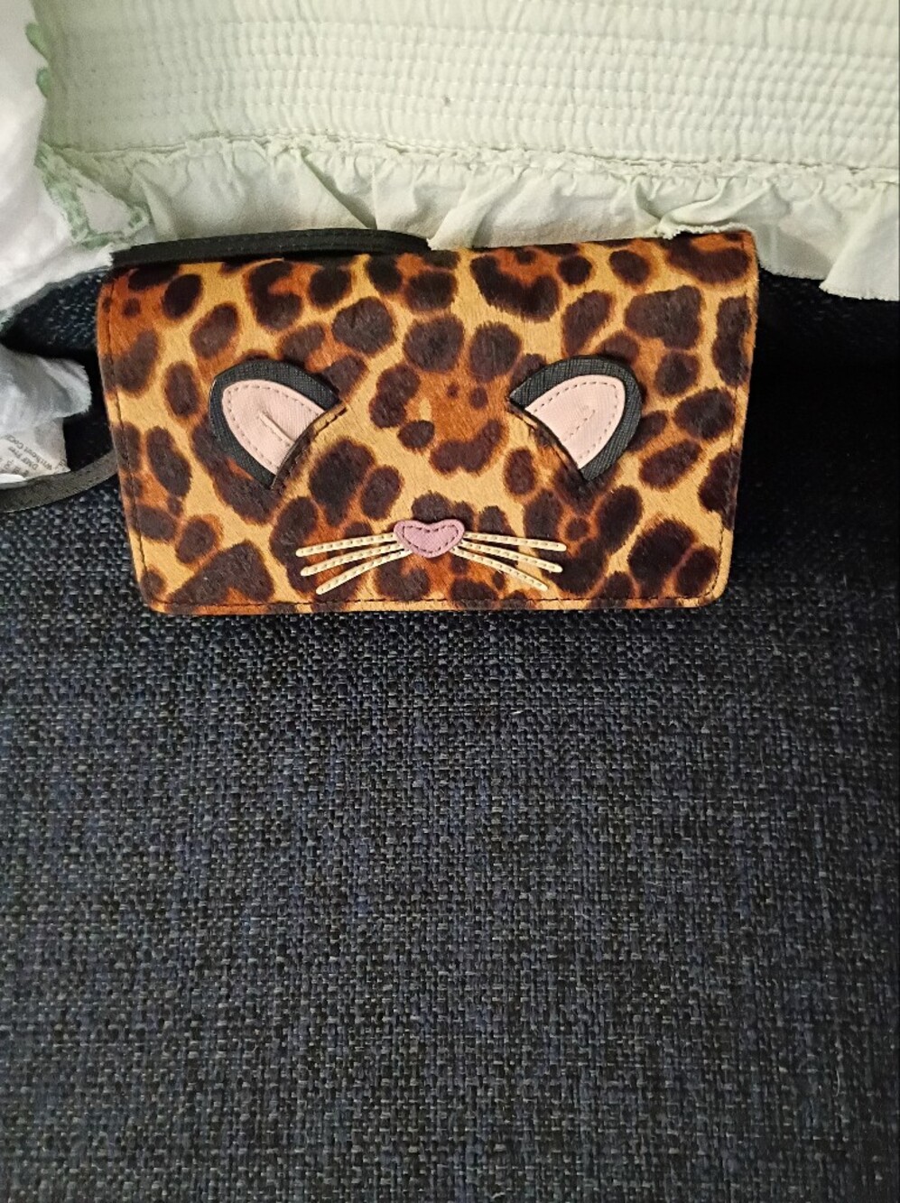KATE SPADE LEOPARD CRISSBODY BAG/ WRISTLET